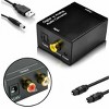 Sanoxy Digital Optical Coax Coaxial Toslink to Analog Audio Converter Adapter 3.5mm L/R - 4 of 4