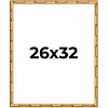 PosterPalooza | 26x32 Thin Bamboo Picture Frame, UV Acrylic, 2 Finishes - Gold and Brown - 2 of 4