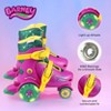 Barney Kids Trainer Skates - Light Up Wheels, ABEC 5 Bearings, Durable PVC Material - 2 of 4