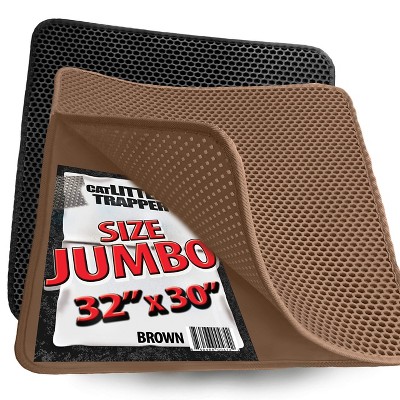 Jumbo Brown Waterproof Cat Litter Trapper Mat 32x30