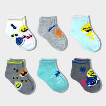 Toddler Athletic 6pk Low Cut Socks - Cat & Jack™ White : Target