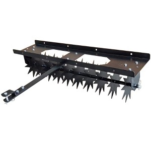 Yard Tuff Spike Lawn Aerator, Pin-Style Hitch Tiller for Gardening and Soil Penetration, Lawn Mower and ATV Compatible, 40 Inch Wide - 1 of 4