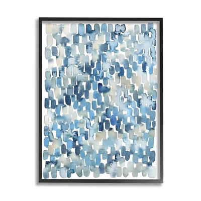 Stupell Industries Coastal Tile Abstract Soft Blue Beige Shapes