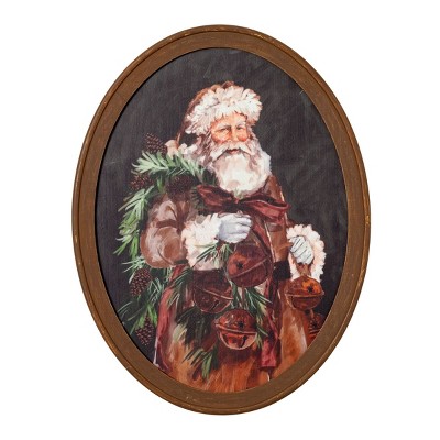 34"H Sullivans Santa Portrait Wall Decor, Multicolored