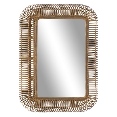 Farmhouse Wooden Rectangle Decorative Wall Mirror - Olivia & May