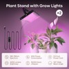 Bestier 65’’ Heart Shaped Plant Stand with Grow Lights & Wheels, 6-Tier Tall Metal Plant Shelf Display Shelf with Hanging Hooks - 2 of 4
