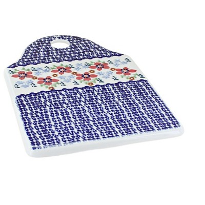 Blue Rose Polish Pottery D020 Maf Cutting Board