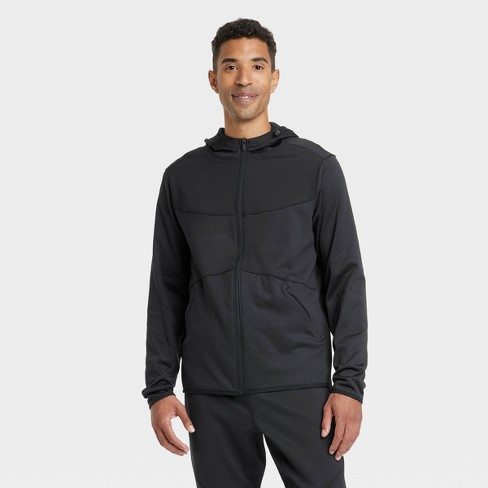 Men's DWR Fleece Full Zip Hoodie - All In Motion™ Black S