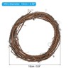 Unique Bargains Metal Door Window Decorations Hoop Rattan Wreaths 2 Pcs - 2 of 4