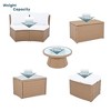 CAVINAS Patio Sectional Set, Semi-Circular Patio Conversation Sets, Freely Combinable Outdoor Couch Set for Garden - 4 of 4