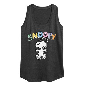 Women's - Peanuts - Snoopy Sketchy Graphic Racerback Tank - 1 of 4