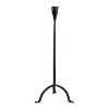 Storied Home Hand-Forged Cast Metal Footed Taper Holder, Black - 4 of 4