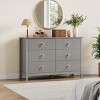 Fluted Dresser 54 Inch Wide, 7-Drawer Wood Dresser for Bedroom, Modern Chest of Drawers, Storage Organizer Cabinet for Living Room, Hallway - 3 of 4