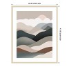 Amanti Art Nordic landscape mountain range 06 by Little Dean Wood Framed Wall Art Print - 3 of 4