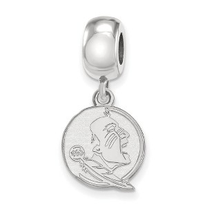Black Bow Jewelry Sterling Silver Florida State Seminoles NCAA Bead Charm - 1 of 4