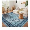 Vintage Floral Medallion Area Rug - Traditional Oriental Style Floor Carpet for Living Room & Bedroom - 2 of 3