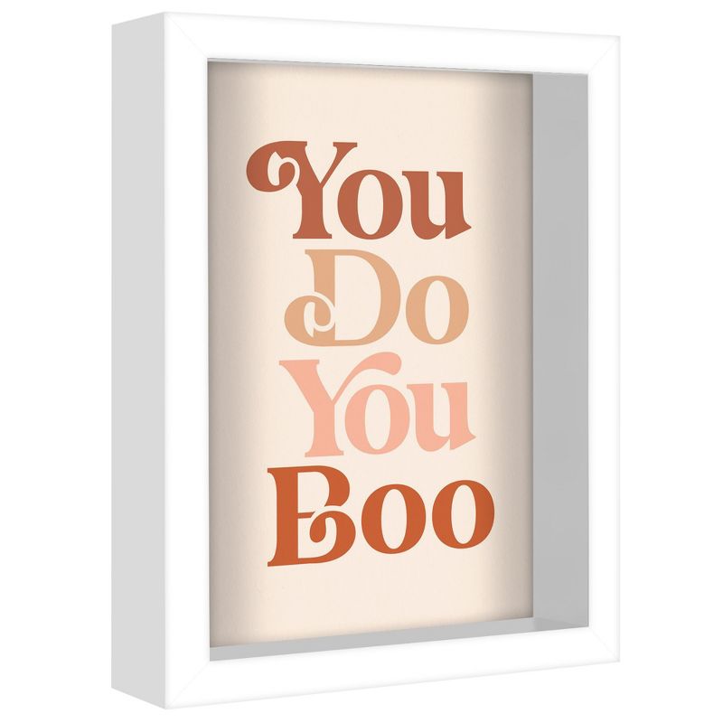 Americanflat Minimalist Motivational You Do You Boo' By Motivated Type Shadowbox Framed Wall Art Home Decor, 3 of 9