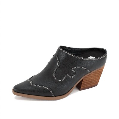 Women's Wo's Cyan Heeled Mule - YELLOWBOX