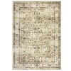Area Rug Vintage Floral Distressed Print Pattern Rug, Soft Washable Non-Slip Low-Pile Indoor Carpet for Bedroom, Living Room - 3 of 4