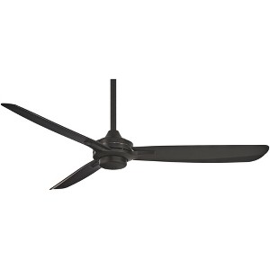 52" Minka Aire Modern Industrial 3 Blade Indoor Ceiling Fan Coal Black for Living Room Kitchen Bedroom Family Dining Home Office - 1 of 4