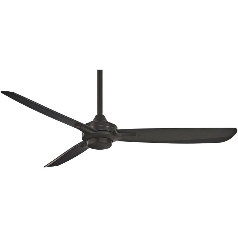 52" Minka Aire Modern Industrial 3 Blade Indoor Ceiling Fan Coal Black for Living Room Kitchen Bedroom Family Dining Home Office, 1 of 6