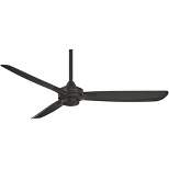 52" Minka Aire Modern Industrial 3 Blade Indoor Ceiling Fan Coal Black for Living Room Kitchen Bedroom Family Dining Home Office