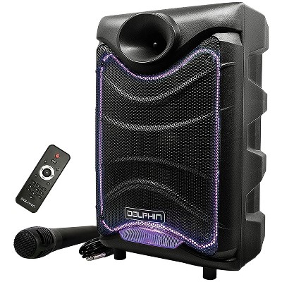 Dolphin® Audio 8-Inch Bluetooth® Rechargeable Party Speaker® in Black