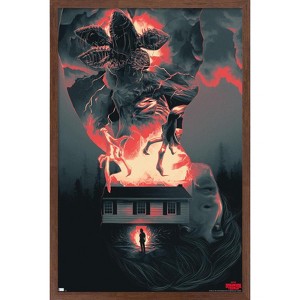 Trends International Netflix Stranger Things - Silhouettes Framed Wall Poster Prints - 1 of 4