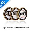 GSE Metal Texas Hold'em Poker Dealer, Small Blind, Big Blind Dealer Puck Buttons (Set of 3) - 4 of 4