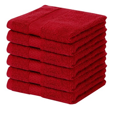 Splash Zero Twist 100% Ring Spun Cotton Face Washcloth Set – Reversible, 550 GSM, Soft, Lightweight, Highly Absorbent Towels for Bathroom