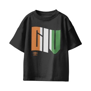Umbro Kids Côte d'Ivoire Wavy Logo T-Shirt - Black - XL : Target