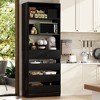 Aheaplus 80"H Pantry Cabinet with Adjustable Shelves and Drawers - 2 of 4