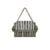 Cheung's Roostvale Wooden Hanging Chair with Double Pot Storage - Gray Wash - 4 of 4