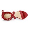 Allegra K Women's Back to College Lace Up Block Heels Sandals - 4 of 4