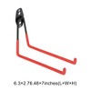 Unique Bargains Garage Storage Hooks with Screws Large Square Base Plate without Hook 6.3"x7.5"x2.8" 1 Pcs - 3 of 4