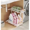 Hachikiko 2-Tier Adjustable Height L-Shaped Under Sink Organizer - Metal Pull-Out Storage Rack for Kitchen, Bathroom, Laundry - 2 of 4
