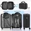 SUGIFT 4 Piece Hardshell Luggage Sets Checked Spinner  Lightweight Suitcase with TSA Lock - 3 of 4