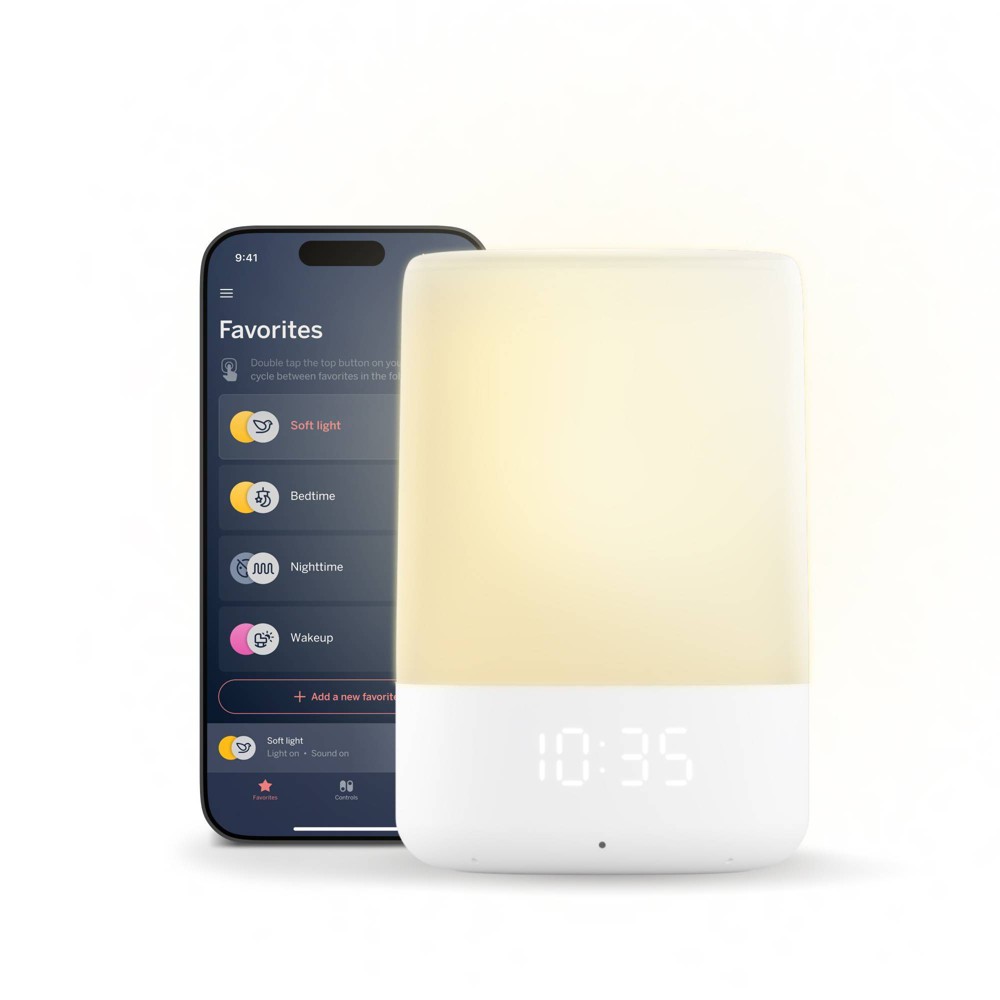 Photos - Baby Monitor Nanit Sound + Light Machine - White: Electric Battery-Powered, 3"x3"x5", 1lb, Breathing Monitors