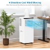 8000 BTU 4-in-1 Portable Air Conditioner with Dehumidifier & Fan, Cools up to 350 Sq.Ft, Quiet Floor AC Unit with Window Kit, White - 4 of 4