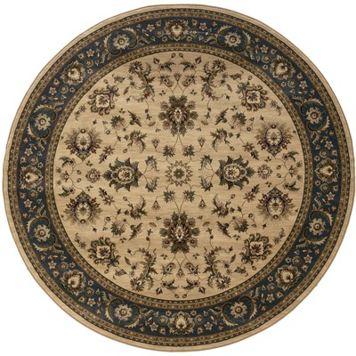 Oriental Weavers Ariana 311Z3 Ivory/ Blue Indoor Area Rug - 6' Round