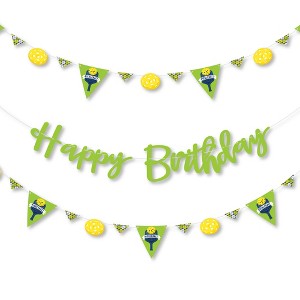 Big Dot of Happiness Let’s Rally - Pickleball - Birthday Party Letter Banner Decoration - 36 Banner Cutouts and Happy Birthday Banner Letters - 1 of 4