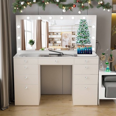 Jelena Lighted Makeup Vanity - Boahaus