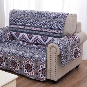 Greenland Home Fashions1510MFPL Medina Multicolor Loveseat Protector, 103x76 Inches - 1 of 1