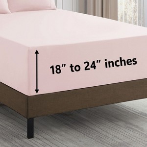 18"-24" Extra Deep Pocket, 6-Piece, Double Brushed High End Microfiber Sheet Set by Sweet Home Collection® - 1 of 4