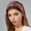 Unique Bargains Women's Shiny Knotted Wide Headband 1 Pc - 2 of 4