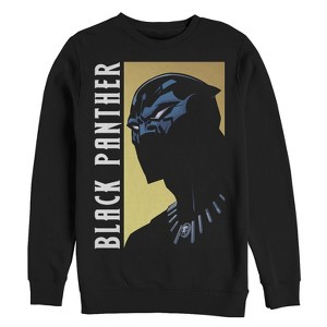 Men's Marvel Black Panther Fierce Expression Sweatshirt - 1 of 3