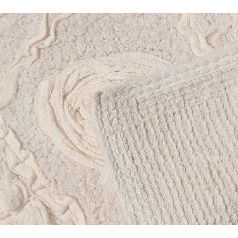 Modesto Collection Cotton Tufted Bath Rug - Home Weavers, 4 of 5