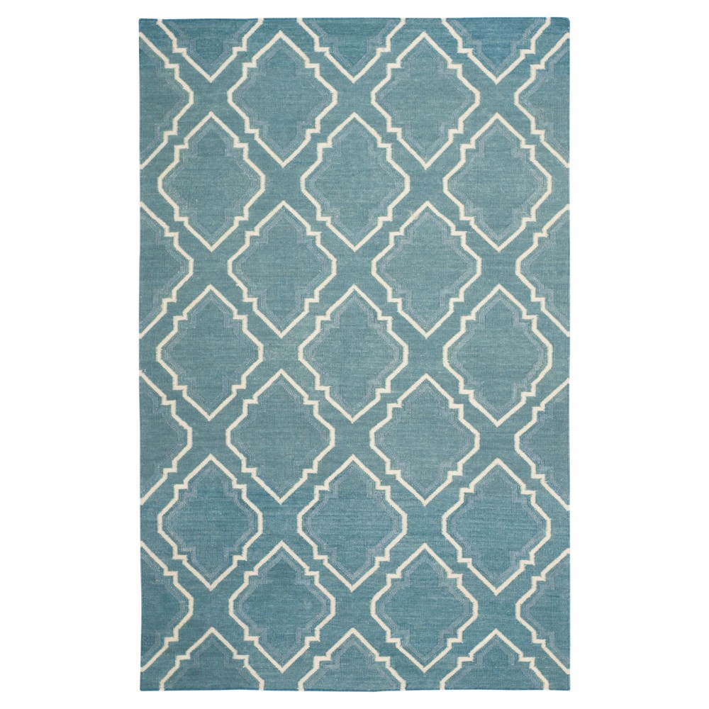 Dhurries Rug - Blue/Ivory - (4'x6') - Safavieh