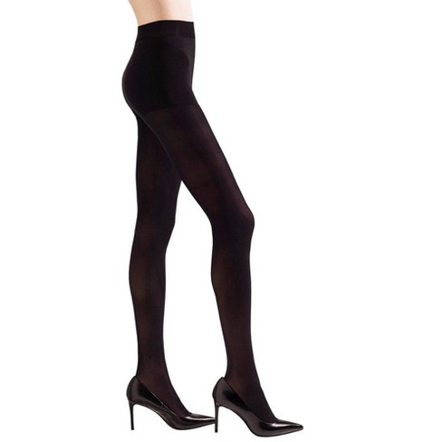 Womens Super Opaque Control Top 90 Denier Tights