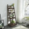 Artloge 4 Tier Ladder Shelf Storage Rack 43" Tall Foldable Corner Bookshelf Heavy Duty Plant Stand for Patio Garden - 3 of 4